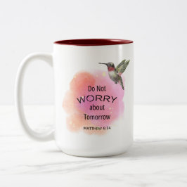 コーヒーマグは明日のことを心配しない ツートーンマグカップ