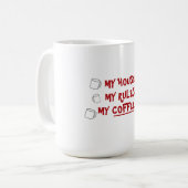 コーヒーマグをナイフで切る!!!マグ コーヒーマグカップ (正面左)