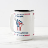 コーヒーマグをフォーク ツートーンマグカップ (正面左)