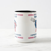 コーヒーマグをフォーク ツートーンマグカップ (中央)