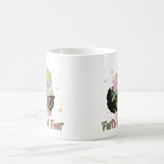 コーヒーマグを恐れることに対する信仰 コーヒーマグカップ (中央)