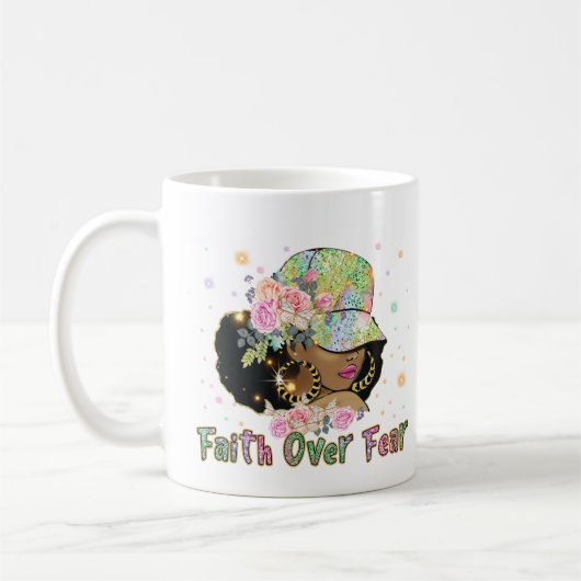 コーヒーマグを恐れることに対する信仰 コーヒーマグカップ (左)