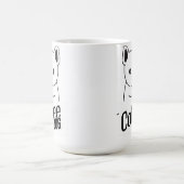 コーヒーマグを持っている犬はコーヒードッグと言う コーヒーマグカップ (中央)