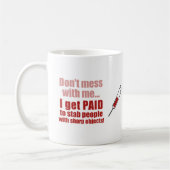 コーヒーマグを私に混ぜないで コーヒーマグカップ (左)