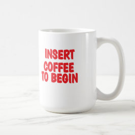 コーヒーマグを開始するコーヒーを挿入 コーヒーマグカップ