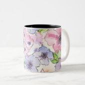 コーヒーマグを飲み干す ツートーンマグカップ (正面右)