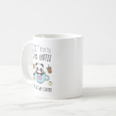 コーヒーマグを飲むまで話しかけるな コーヒーマグカップ (正面左)