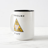 コーヒーマグを2色にした海軍写真学校 ツートーンマグカップ (正面左)