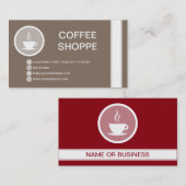 コーヒーマグカップの泡 名刺 (正面/裏面)