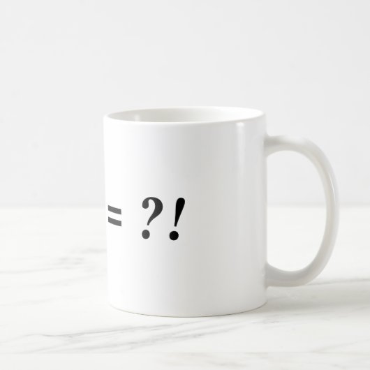 ! + ? = ?! コーヒーマグカップ (右)