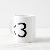 ❤️ コーヒーマグカップ (正面左)