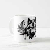 コーヒーマグコレクションタトゥースタイルデザイン コーヒーマグカップ (正面左)