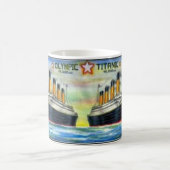 コーヒーマグタイタンと姉妹船オリンピック  コーヒーマグカップ (中央)