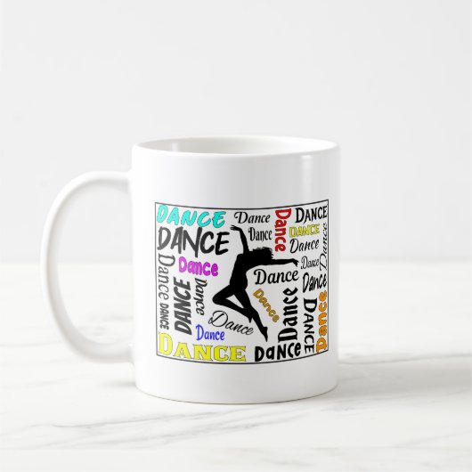 コーヒーマグダンスデザインイン・カラー コーヒーマグカップ (左)