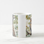 コーヒーマグフクロウデザイン コーヒーマグカップ (中央)