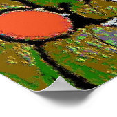 コーヒーマグブルーマティススタイル ポスター (角)