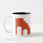 コーヒーマグモックアップboho要素 ツートーンマグカップ (左)