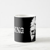 コーヒーマグライオン顔キングテンプレート動物 コーヒーマグカップ (中央)