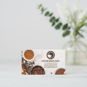 コーヒーマグロゴ | コーヒービーンズ 名刺 (スタンド正面)