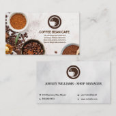 コーヒーマグロゴ | コーヒービーンズ 名刺 (正面/裏面)
