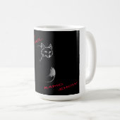 コーヒーマグ上のトーチテールラジオショーデザイン#3 コーヒーマグカップ (正面右)