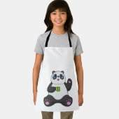 コーヒーマグ付きパンダ エプロン (インサイチュ)
