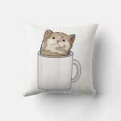 コーヒーマグ付き猫 クッション (裏面)