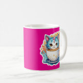 コーヒーマグ付き猫–94678 コーヒーマグカップ (正面右)