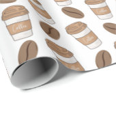 コーヒーマグ及びコーヒー豆包装紙 ラッピングペーパー (ロールコーナー)