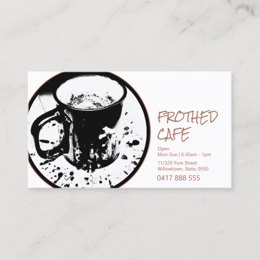 コーヒーマグ名刺 名刺 (正面)