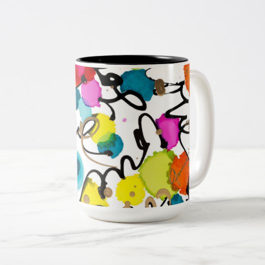 コーヒーマグ愛あなたを取り巻く ツートーンマグカップ (正面右)