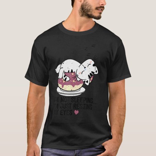 コーヒーマグ猫の飼い主がいる猫 Tシャツ (正面)