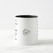 コーヒーマグ白黒文字先延 マグカップ (中央)