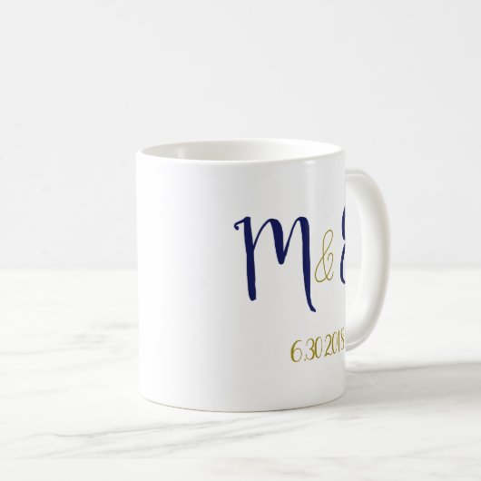 コーヒーマグ結婚式の引き出物テンプレート コーヒーマグカップ (正面右)