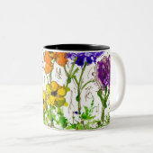 コーヒーマグ絵を描ロビチュードソウル「ピースガーデン」 ツートーンマグカップ (正面右)