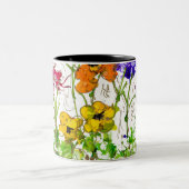 コーヒーマグ絵を描ロビチュードソウル「ピースガーデン」 ツートーンマグカップ (中央)