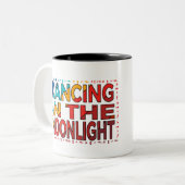コーヒーマグ踊りインザムーンライトデザイン ツートーンマグカップ (正面左)