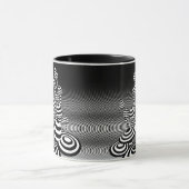 コーヒーマグ魔法キノコ幾何学的複合デザイン マグカップ (中央)