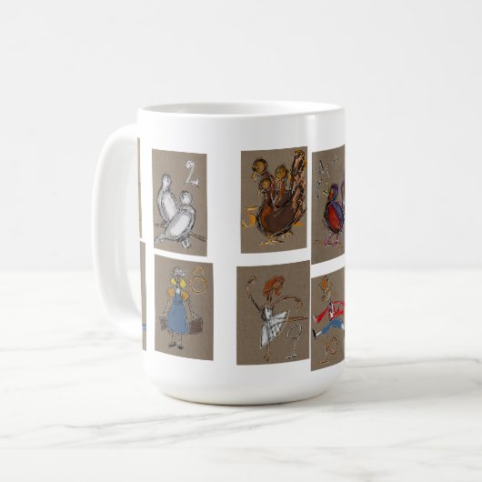 コーヒーマグ12日のクリスマス コーヒーマグカップ (正面左)