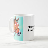 コーヒーマグ4馬好き! コーヒーマグカップ (正面左)