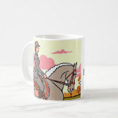 コーヒーマグ4馬好き! コーヒーマグカップ (正面左)