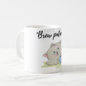 「コーヒーマグ：すべての醸造に最適」 コーヒーマグカップ (正面左)