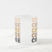 コーヒーマグ（すりガラス） フロストグラスマグカップ (中央)