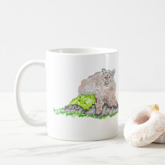 コーヒーマグ:のどが渇いてます コーヒーマグカップ (ドーナツ)