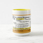 コーヒーマグ(カスタマイズ可能)処方箋RX マグカップ (中央)
