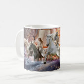 コーヒーマグ。クリスチャンの女性が現れる コーヒーマグカップ (正面左)