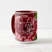 コーヒーマグ – コーヒーとイエス マグカップ (正面左)