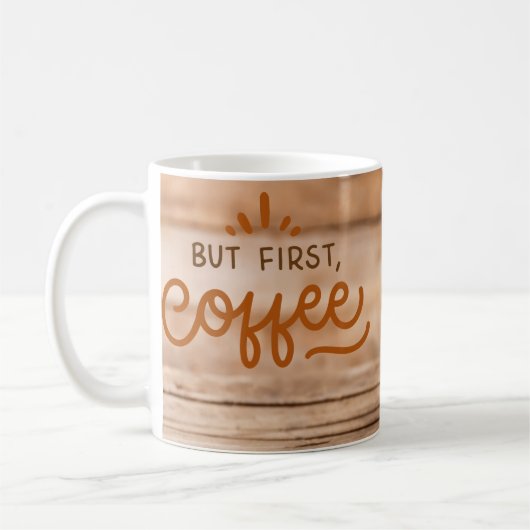 「コーヒーマグ：コーヒーと個性が出会う場所」 コーヒーマグカップ (左)