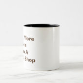 コーヒーマグ:コーヒーショップよりも豆をフリックする ツートーンマグカップ (中央)