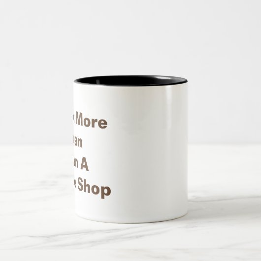 コーヒーマグ：コーヒーショップよりも豆をフリックする ツートーンマグカップ (中央)